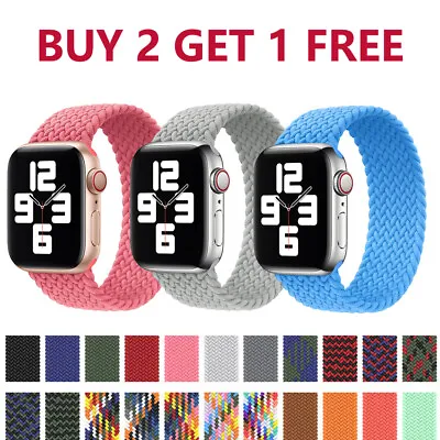 $4.38 • Buy IWatch Nylon Band Strap For Apple Watch Series Ultra 2 9 8 SE Braided Solo Loop