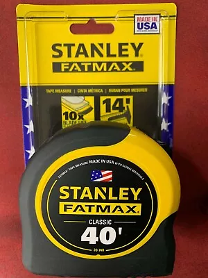 1 - 40' Stanley Fatmax Tape Measure # 33-740 • $38.49