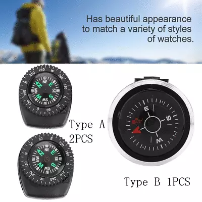 $6.26 • Buy Portable Watch Band Slide Navigation Wrist Compass For Survival Camping Boating