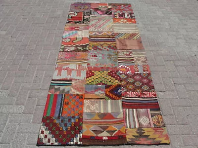 Patchwork Kilim Runner Rugs Runner Bohemian Home Decor Kelim Teppich • $530.86