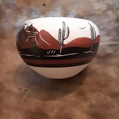 Juan Redeye Bowl Dish Handpainted ?Native American Pottery • £14.99
