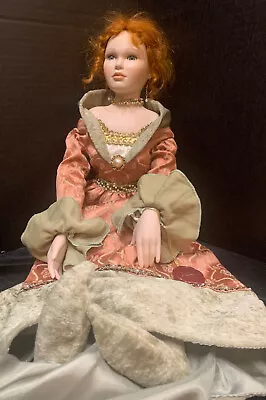 Mundia Christine Et Cecile Porcelain 22 Inch Doll  Jeanne  • $26.99