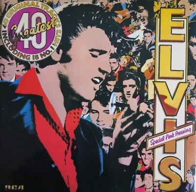£46.57 • Buy  Elvis 40 Greatest Hits England UK Press PINK VINYL 12'' Vinyl 2 X Lp MINT 1974 