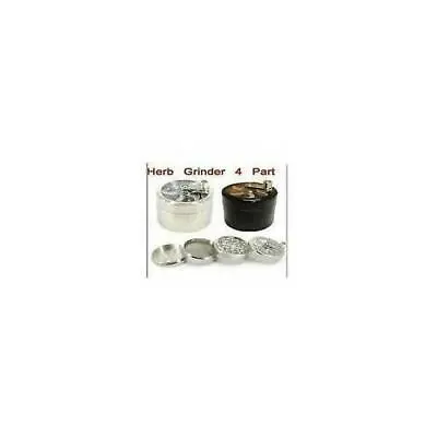 4 Part Herb Mill Grinder Magnetic Metal Diamond Teeth Grinder Rizla Grinder • £9.67