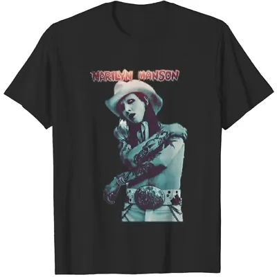 Rare Marilyn Manson T-Shirt Unisex Short Sleeve T-Shirt All Sizes S-2345Xl Gift • $19.99