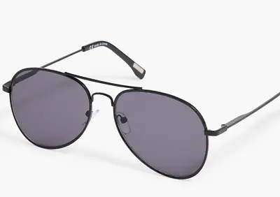 J.Crew Aviator Black Sunglasses 100%UV Protection Unisex NWT$39.50 • $19.99