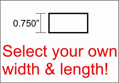 3/4  Aluminum Flat Bar **Select A Size** Plate Solid 6061 Extruded T6511 0.750   • $29.90