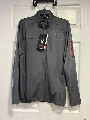 Mens Spyder Active Lightweight Dark Gray Jackets ~ 2 Sizes • $48.50