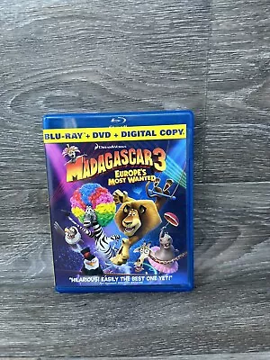Madagascar 3: Europes Most Wanted (Blu-ray/DVD 2-Disc Set) Blu-ray Disc Only • $0.99