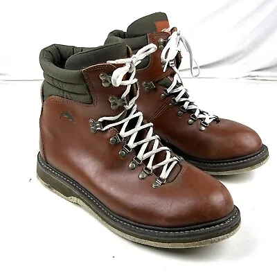 SIMMS Guide Fly Fishing Wading Boots Mens Felt Bottom Sz 13 Men’s Brown • $69.95