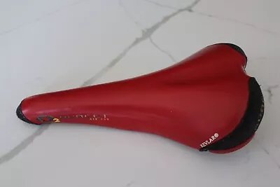 Avocet O2 Air 40R Red Saddle Titanium Vintage Racing Italy Ti Rails Bike Seat 02 • $54.99