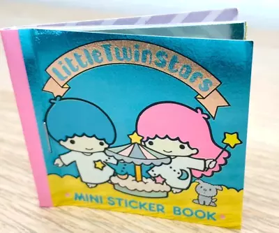 Vintage Sanrio Little Twin Stars Mini Sticker Book 1984/Metallic Foil/Complete • $129