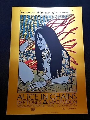 $165 • Buy Deftones & Alice In Chains Los Angeles 2010 By Jermaine Rogers