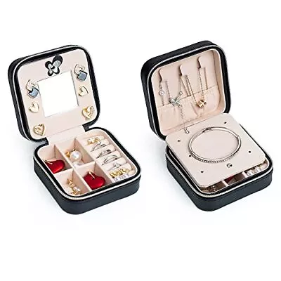 Mini Jewelry Travel Case Portable Traveling Organizer For Earring Ring Necklace • $10.11