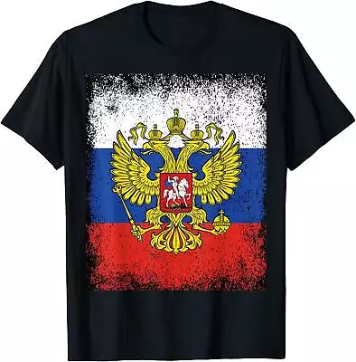 Russia Flag Russia Russian Federation Coat Of Arms Moscow T-Shirt • $17.59
