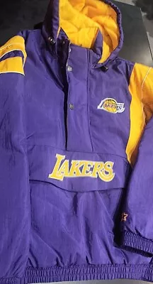 Los Angeles Lakers Starter Puffer Jacket Size Medium  • $189.99