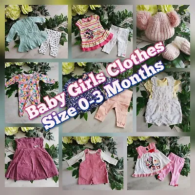 PART#2 Baby Girls Clothes Make Build Your Own Bundle Job Lot Size 0-3 Months Set • £2.89