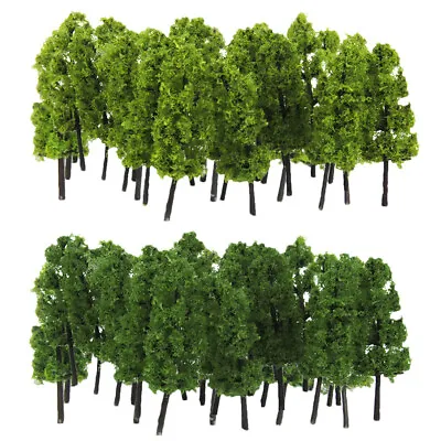 40 Pcs Plastic Sand Table Trees Landscape Miniatures   Figurine Decor • £11.87