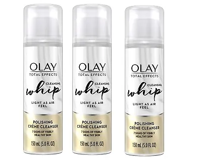 $24.16 • Buy 3 Olay Total Effects Cleansing Whip Facial Cleanser 5 Fl Oz 
