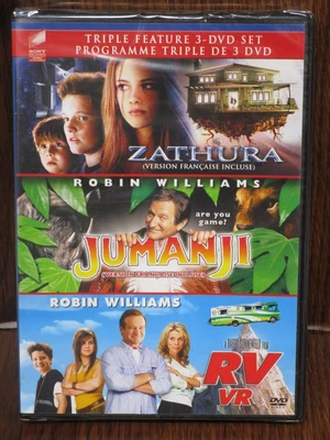 $13.99 • Buy DVD Zathura Jumanji RV Triple Feature Widescreen Robin Williams NEW SEALED