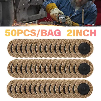 50 Pc 2  Coarse Roloc Scotch Pads Roll Lock Surface Sanding Disc Made In USA • $22.32