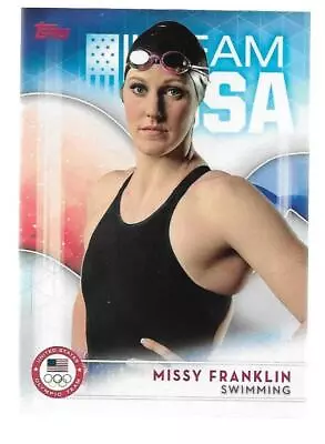 2016 Topps US Olympic And Paralympic Team Hopefuls #14 Missy Franklin Swimming • $2.49