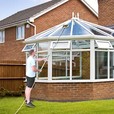 £30.99 • Buy 3M Water Fed Telescopic Window Cleaning Pole Conservatory Roof Cleaner Brush