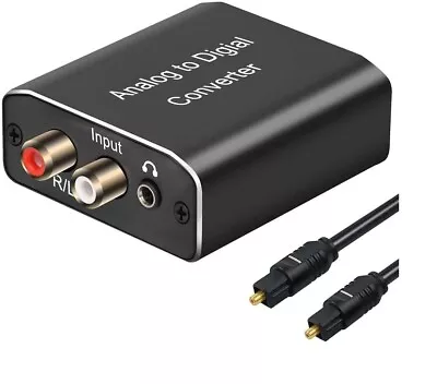 Analog To Digital Audio ConverterHdiwousp Aluminum RCA To Optical With Optical • $16.99