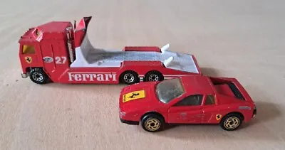 £4.50 • Buy Matchbox Ferrari Testarossa 1986 And Transporter 1983 Bundle
