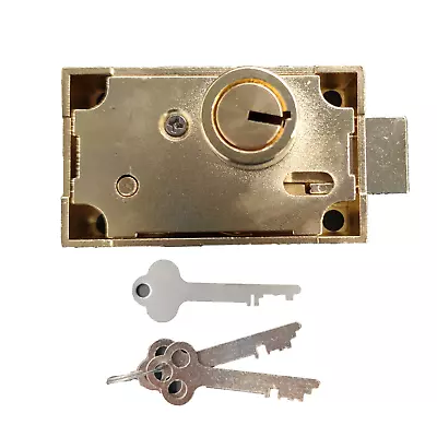 Single Nose Herring Hall Marvin RH Safe Deposit Box Lock With 3 Keys For Home • $36.29