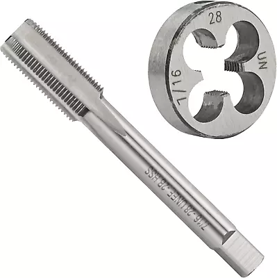 7/16 -28 UNEF HSS Tap And Die Set 7/16 X 28 UNEF Machine Thread Tap And Round  • $22.86