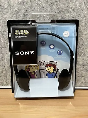 $44.95 • Buy SONY Children’s Wired Black Headphones  MDR-222KD - Brand New Free Shipping