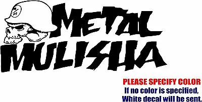 METAL MULISHA #3 Graphic Die Cut Decal Sticker Car Truck Boat Window Bumper 12  • $11.99