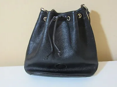 Vintage Mark Cross Black Bucket Bag • $89.95