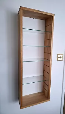 Rare Discontinued IKEA Bathroom Wall Hung Cabinet With Glass Shelves.  • £12