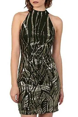 Party Dress Sequin Bodycon Stretch Mini Dress Italy Made • £15