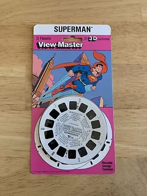 NEW Superman View-Master 3D 3-Reel Pack SEALED Vintage 1982 DC Comics Rare • $24.99
