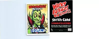 2023 WACKY PACKAGES OLD SCHOOL 11 SKETCH CARD CHARACTER By Eric Medina 116 • $99.99
