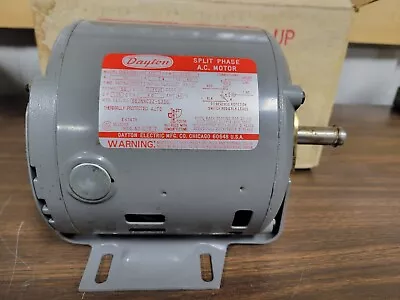 DAYTON USA ELECTRIC SPLIT PHASE A.C. MOTOR 1/2HP 1725 RPM MOD.5K416B New Old Stk • $40