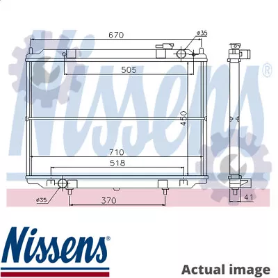 Radiator Engine Cooling For Nissan Pick Up D22 Qd32 Td25ti Navara D22 Nissens • $329.23