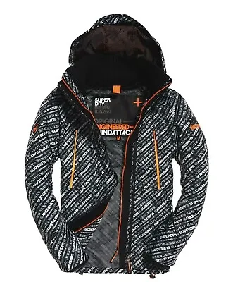 £51.99 • Buy Superdry Printed Men’s Windattacker (m) Jacket Technical Hooded Fluro Orange New