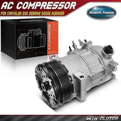 A/C Compressors & Clutches For Chrysler 200 Sebring Dodge Avenger Journey 2.4L • $136.99