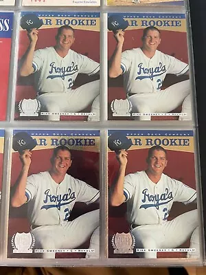 Mike Sweeney 4 Rookie Card Lot 1996 Upper Deck #251 KC Royals Baseball Cards • $3