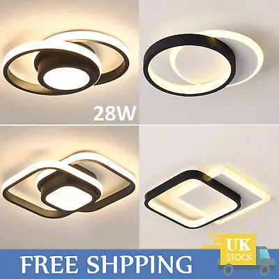 Ceiling Light Chic LED Lamp Modern Chandelier Living Room Bedroom Pendant Lights • £12.98