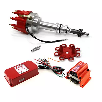 Ford 289 302 Windsor Pro Billet Distributor 6AL CDI Ignition & Coil Kit • $424.16