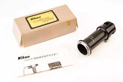 Nikon F Microscope Adapter In Original Box MINT Condition RARE V26 • $190.11