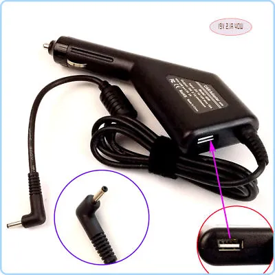 DC Power Adapter Car Charger +USB For Samsung NP530U3C-A0HRU NP530U3C-A0HSE • $26.89