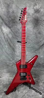 RARE 1985 IBANEZ DT250 Explorer X Series Electric Guitar Transparent Cherry Red! • $750