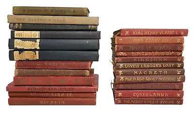 Lot Of 23 Antique Books Shakespeare J.M. Dent SeriesRolfe Riverside Press • $175