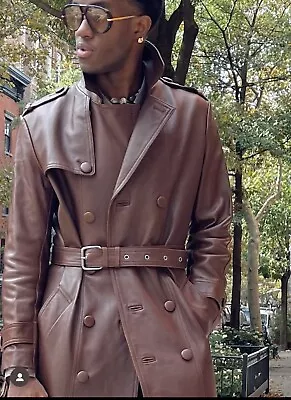 Coach FW23 Brown Leather Trench (Retail: $1800) • $350